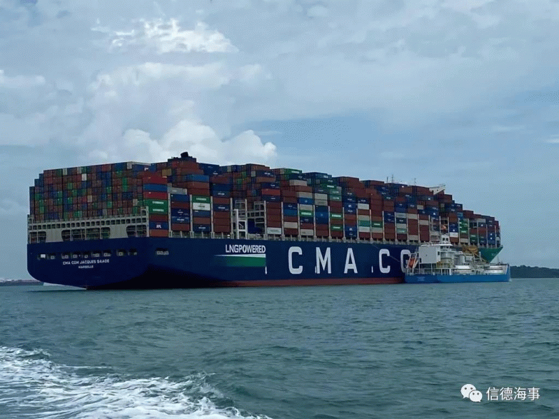 打破世界纪录！​这艘中国造船舶实际载箱量达到21433TEU