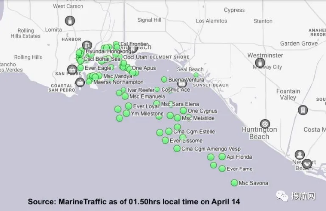 洛杉矶/长滩港卡车司机罢工，持续拥堵船舶等待延长至8天！船公司上调一般运价